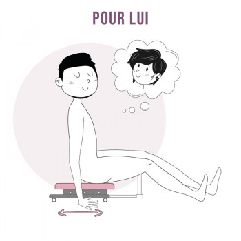 Adjustable support for sex toy