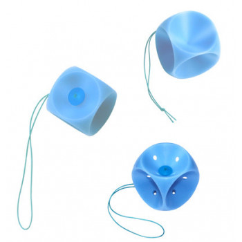 Pessaire cube perforé avec bouton