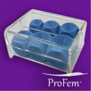 Pessaire cube non-perforé avec bouton