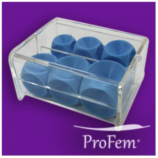 Pessaire cube non-perforé avec bouton Pessaire cube non-perforé avec bouton